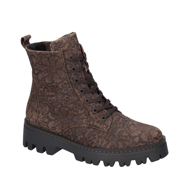 Удобни дамски боти LONDON BOOT FLORAL BRN