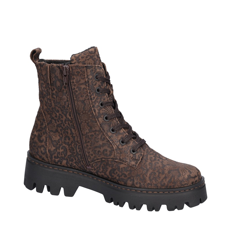 Удобни дамски боти LONDON BOOT FLORAL BRN