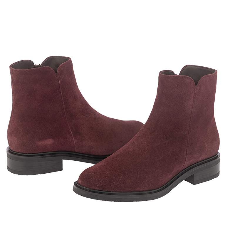 Удобни дамски боти PSB 255346 FLAT BURDEOS