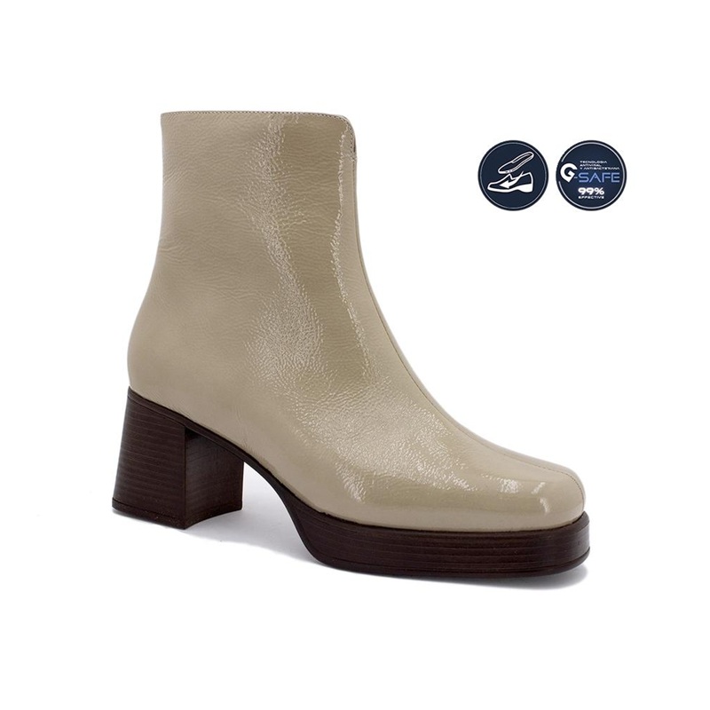 Удобни дамски боти PSB 255501 LACK CAMEL