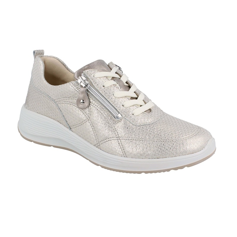 Удобни дамски широки обувки KALEA PLATIN