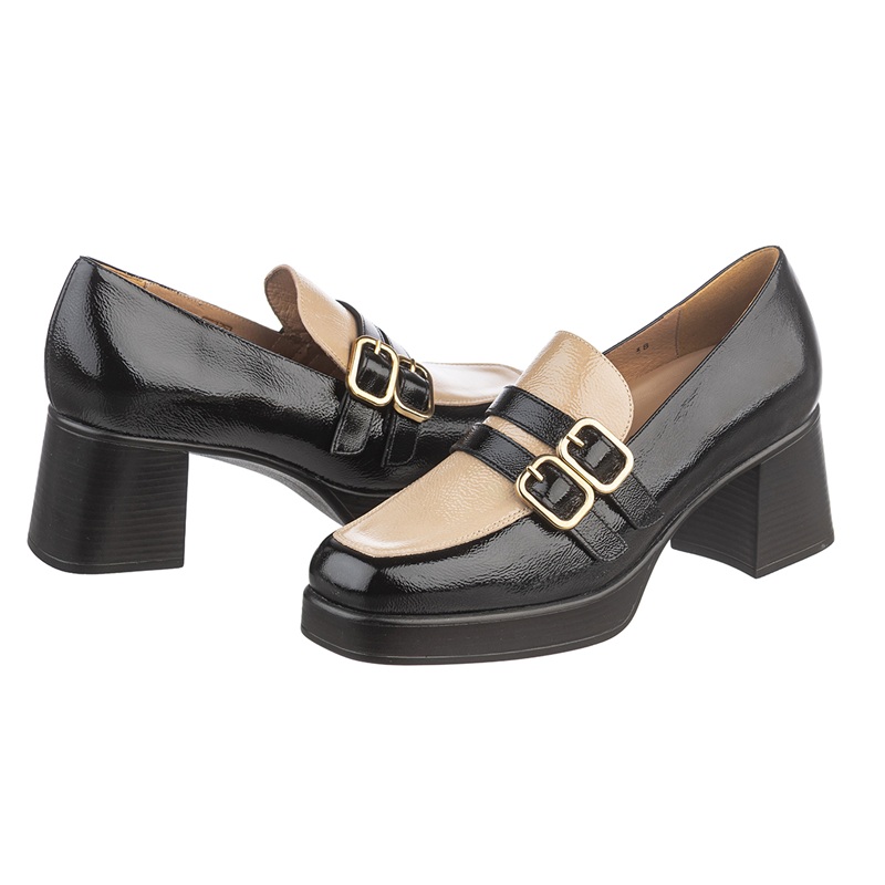 Удобни дамски обувки PSO 255494 CAMEL BLK