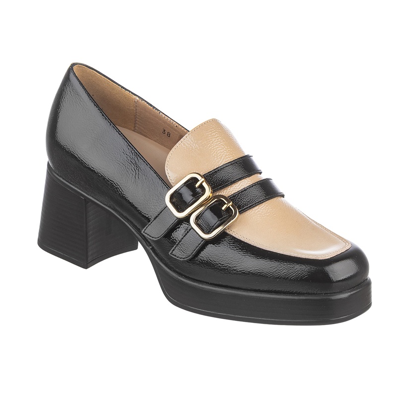 Удобни дамски обувки PSO 255494 CAMEL BLK